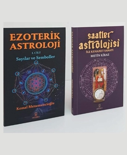 Hermes Kitap Ezoterik Astroloji 1.cilt & Saatler Astrolojisi 2 Kitap Set